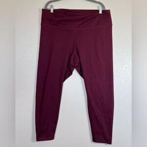 Old Navy burgundy cloudy comfy leggings, size 2X